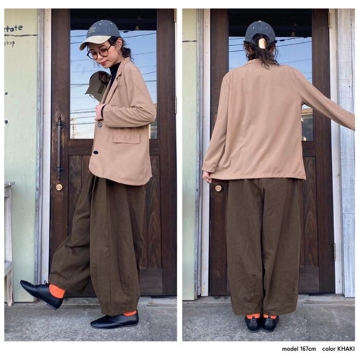 1041888 USEDツイル丸みビッグパンツ
