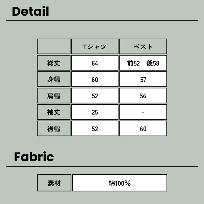 5433 綿ニット×半袖無地カットソーアンサルブル