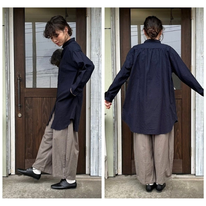 1578 コットンオックスチュニックシャツ
