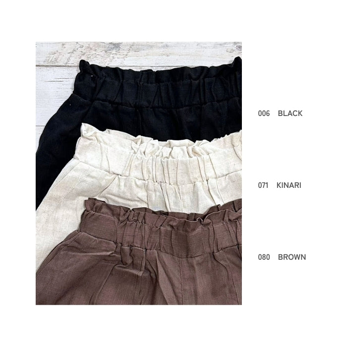 262405 麻レーヨンベイカーパンツ