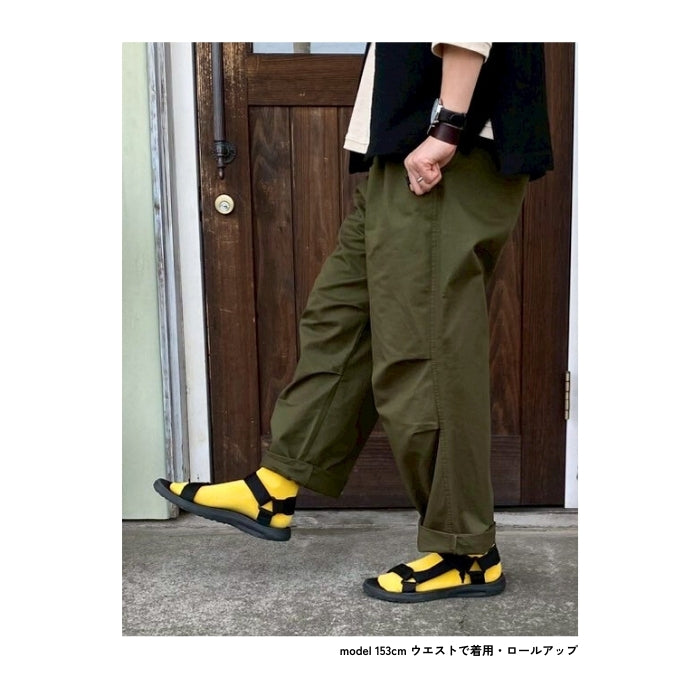 3243 高密度コットンツイル10分丈テーパードパンツ