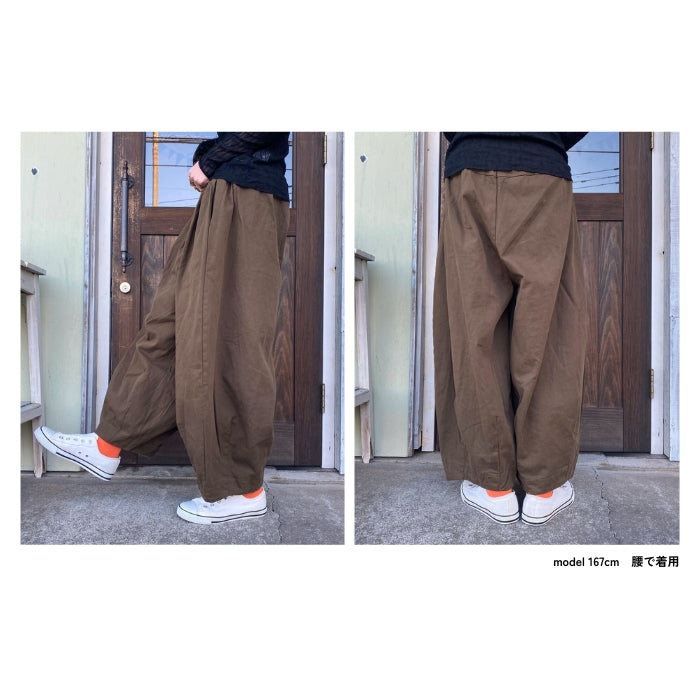 1041888 USEDツイル丸みビッグパンツ