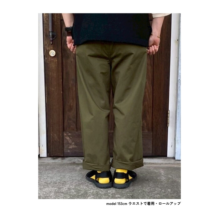 3243 高密度コットンツイル10分丈テーパードパンツ