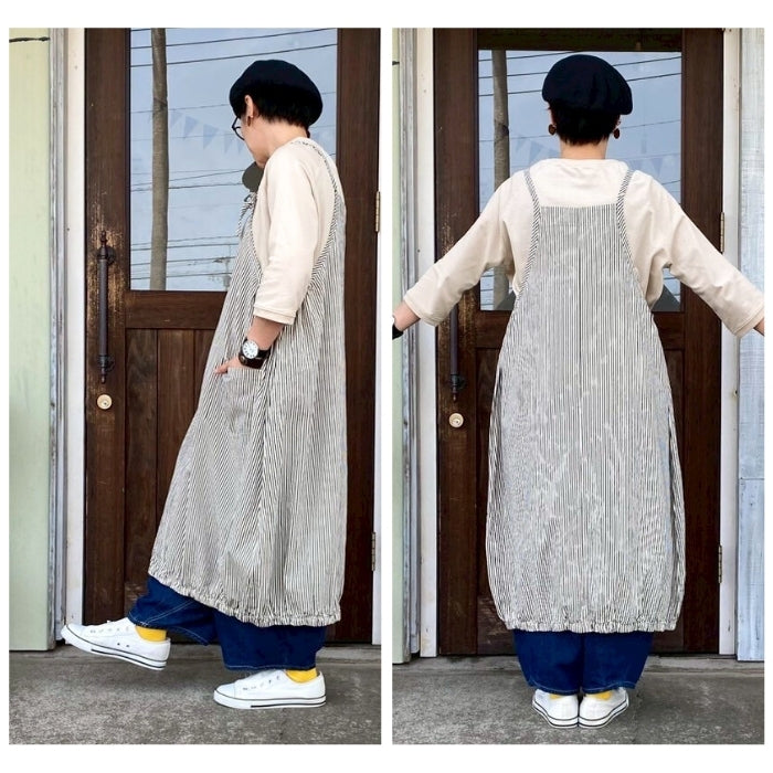1781 バルーンエプロンワンピース