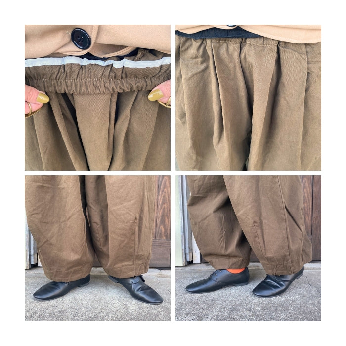 1041888 USEDツイル丸みビッグパンツ