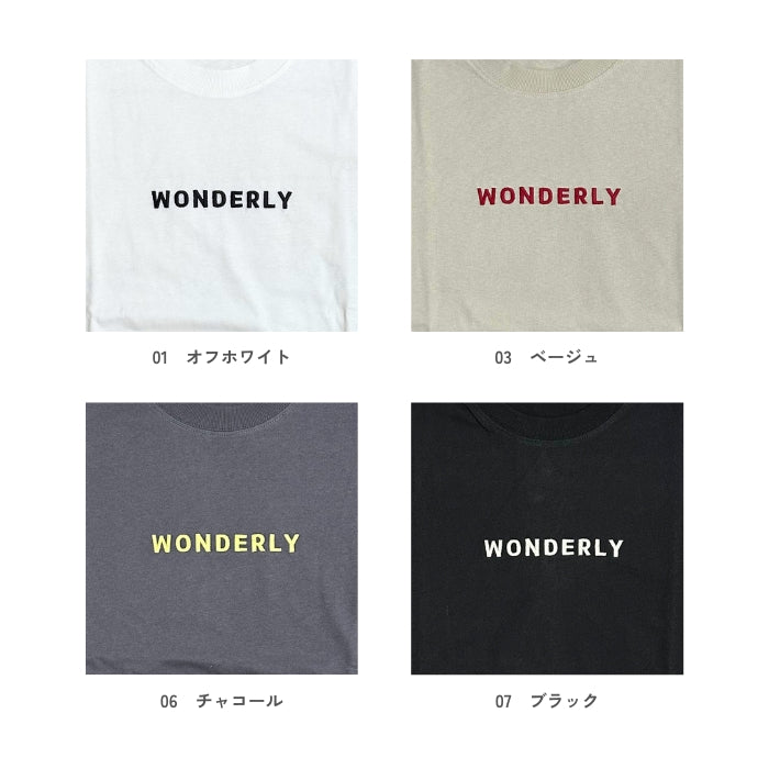 0269　ロゴ刺しゅうクルーネックベーシックプルオーバー