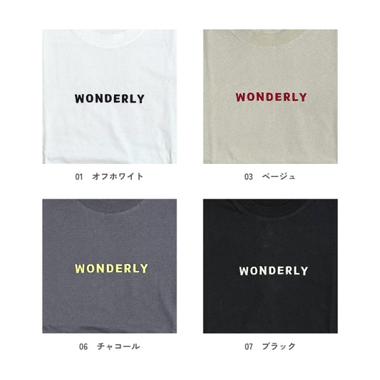 0269　ロゴ刺しゅうクルーネックベーシックプルオーバー