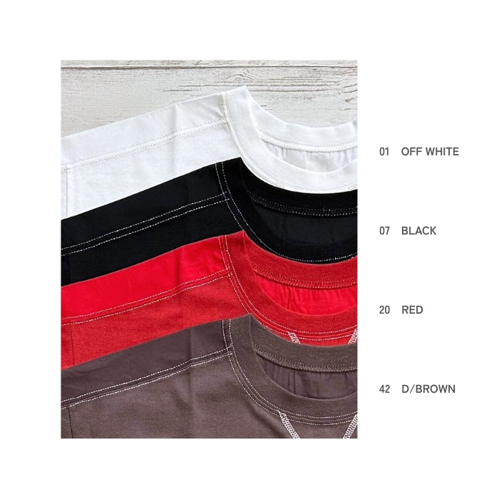 0765　布帛使いラメステッチプルオーバー