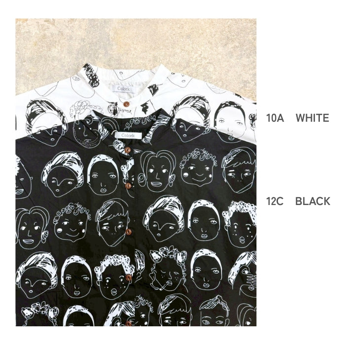 1441314　柄コクーンブラウス