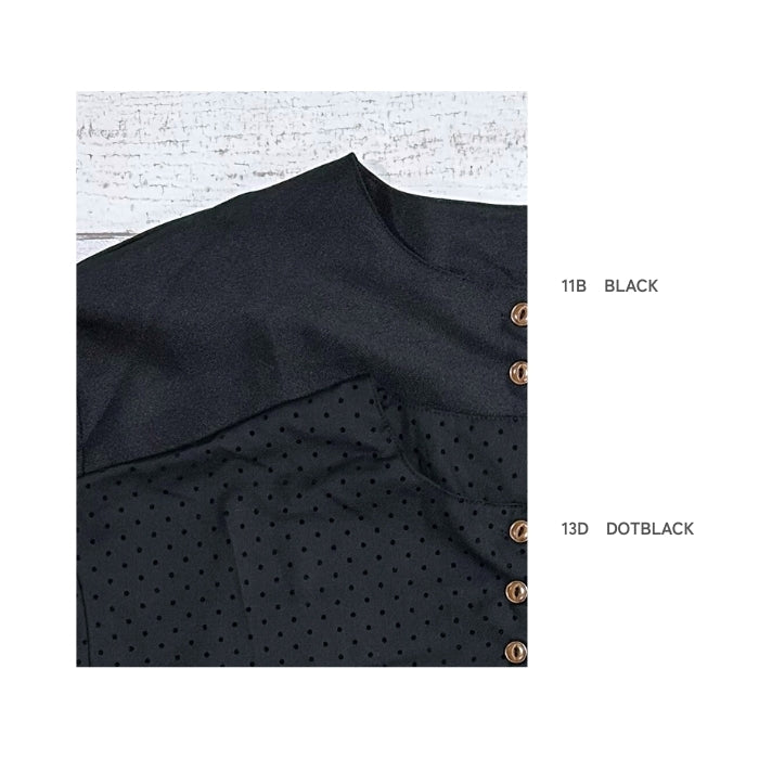 1942730　無地・ドットクルージャケット