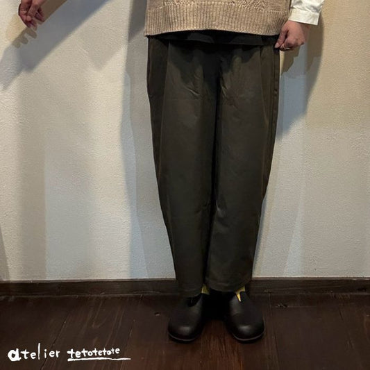 6242　ピーチスキンコクーンツイルパンツ