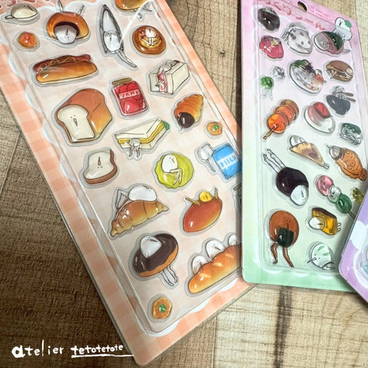 3346　たまごあしぷっくりシール