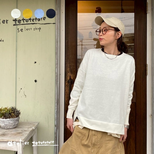 3210　ニットワイドプルオーバー