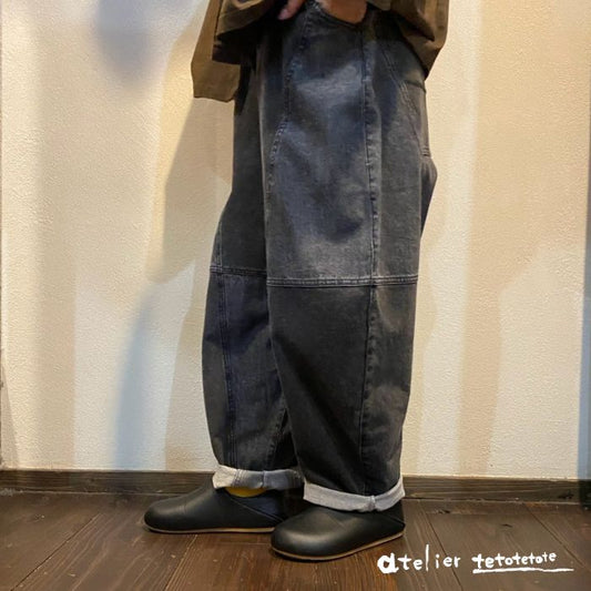 226025	ケミカルスウェットデニムボールパンツ