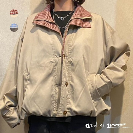 6576225　ダブルカラーブルゾン