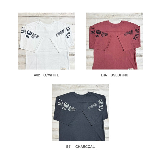 81195034　シアースラブガーゼ7分袖プリントT