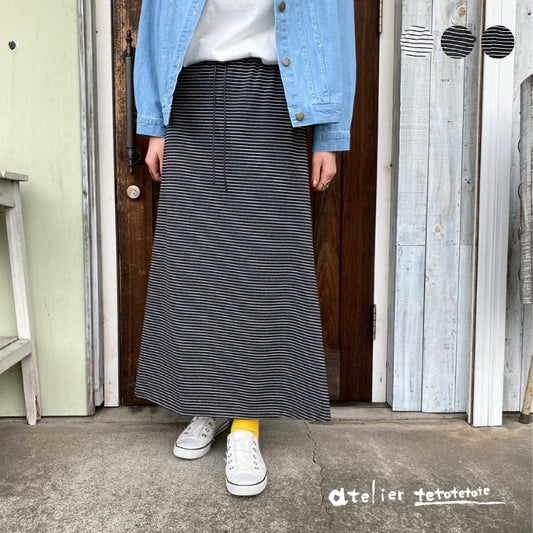 81195088　カットソーボーダースカート