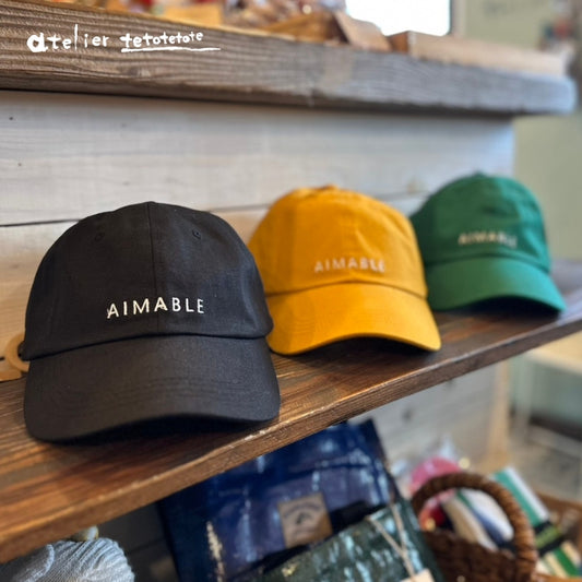 4046　ロゴ刺しゅうキャップ