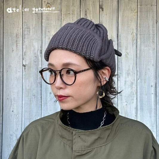 8094　フライトキャップニット帽