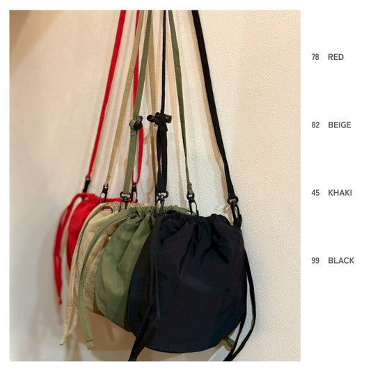 0172　丸型2way巾着バッグ