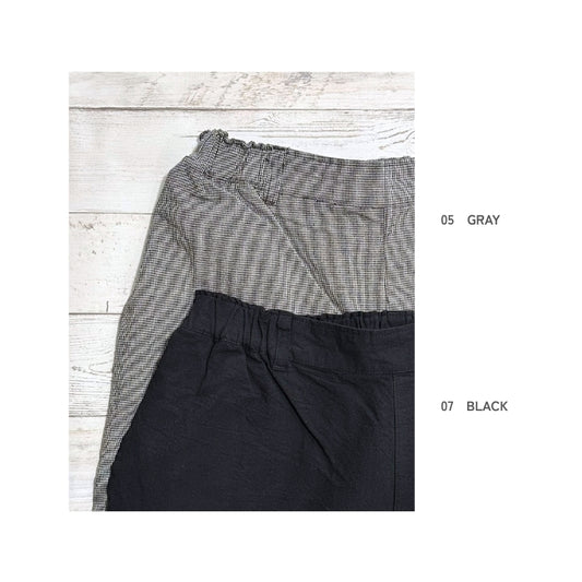 2086　タック入りワイドパンツ