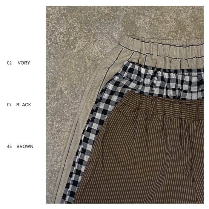 2220　柄アソートワイドパンツ