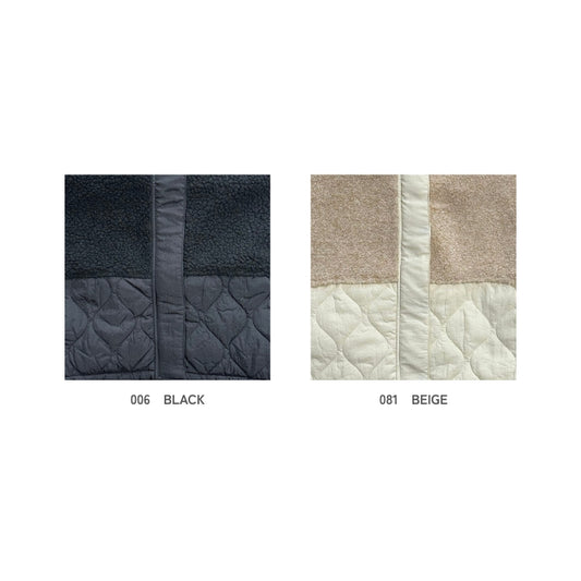 251419　ボア×キルティングエッグベスト