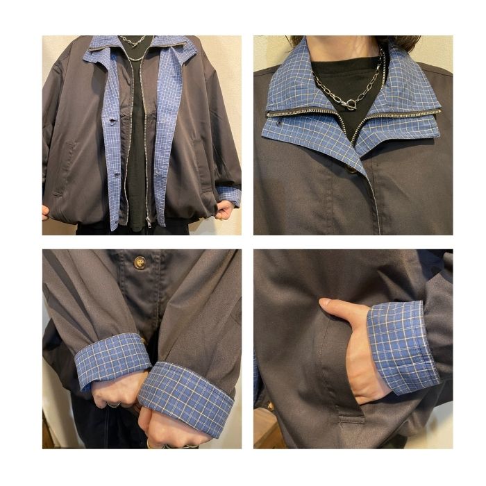 6576225　ダブルカラーブルゾン