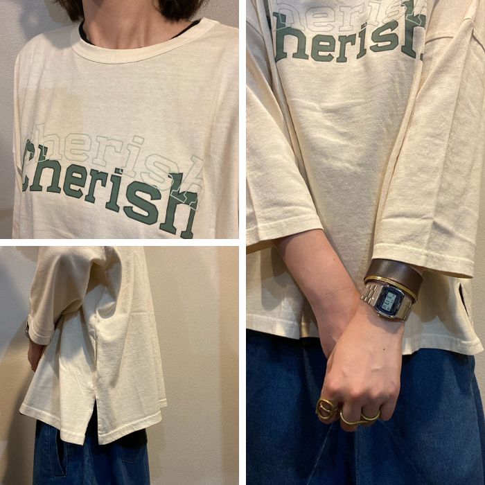6646034　ピグメント加工ロゴワイドTEE