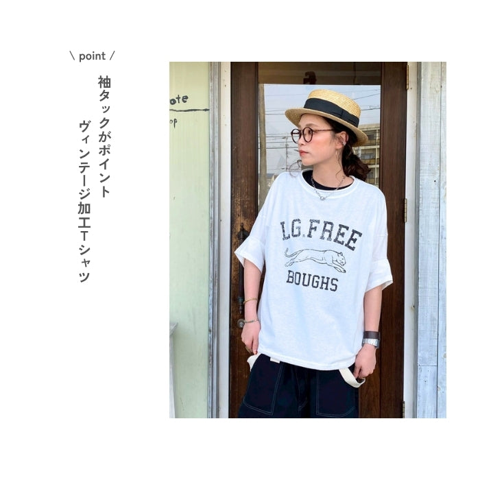 81215113　袖タックドロストT