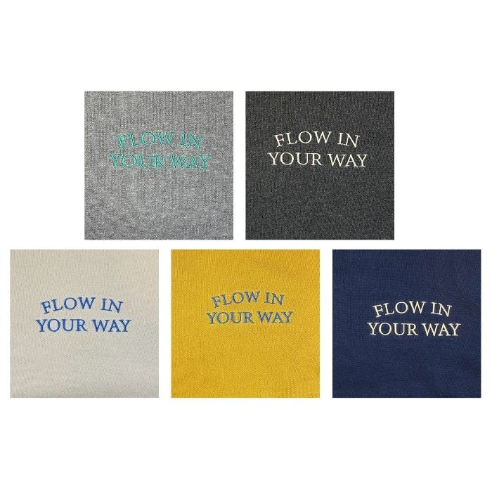 263670　スウェットライクニット刺繍ロゴポロニット