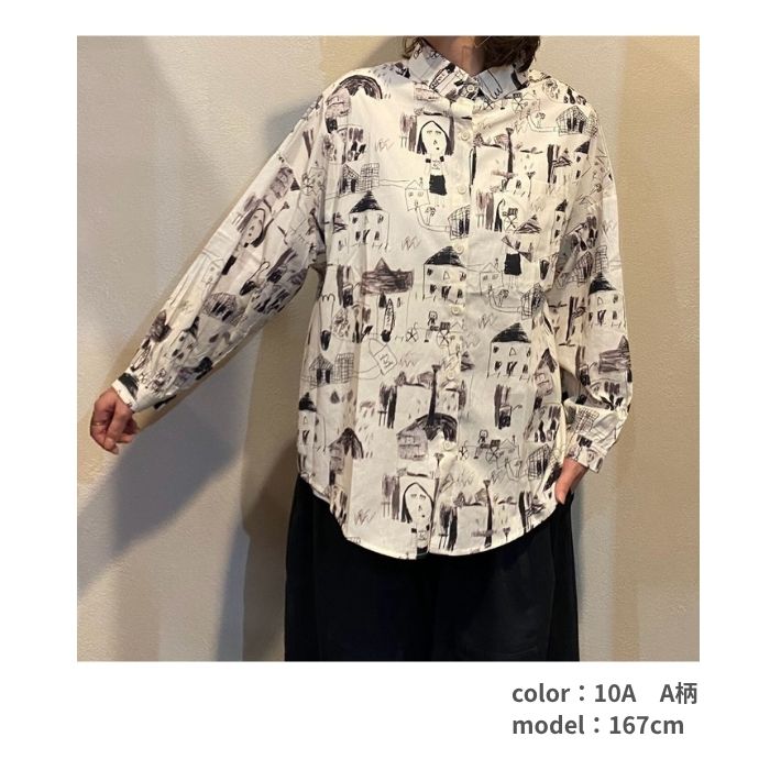 1543486　柄シャツ