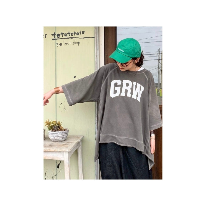 262732　GRW裏毛ピグメント加工スウェット