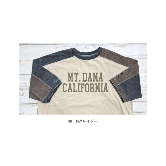 51063　スノーウォッシュ加工ロゴTシャツ