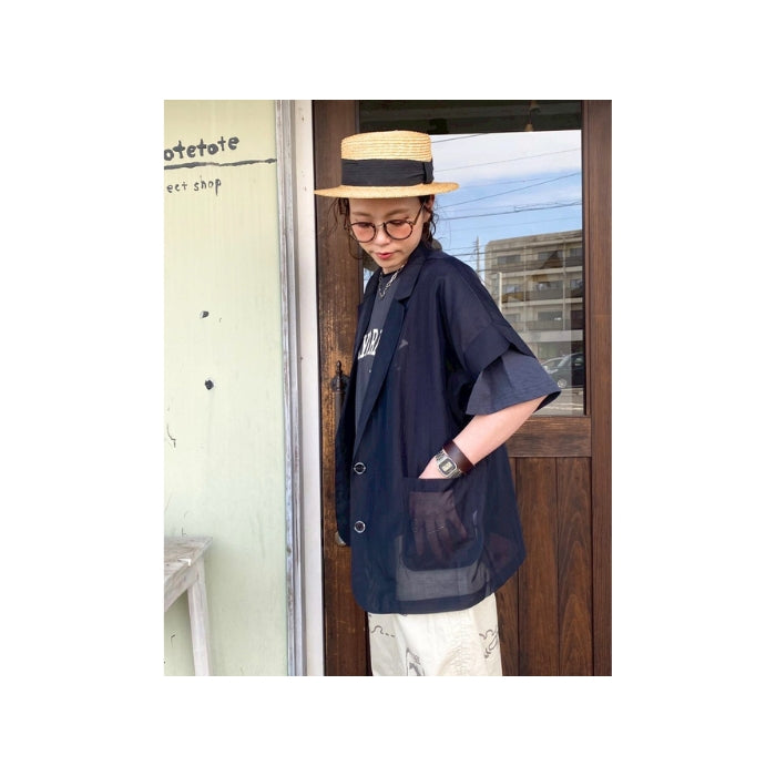2774　テンセルシアーテーラードジャケット