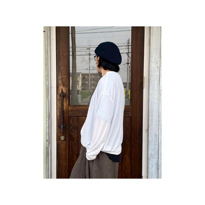 0257　クルーネックジップブルゾン