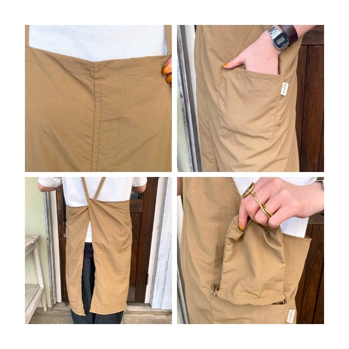8067　撥水コンパクト収納フロント切替エプロン