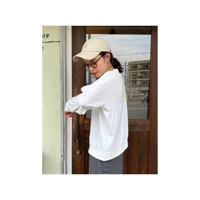 0269　ロゴ刺しゅうクルーネックベーシックプルオーバー