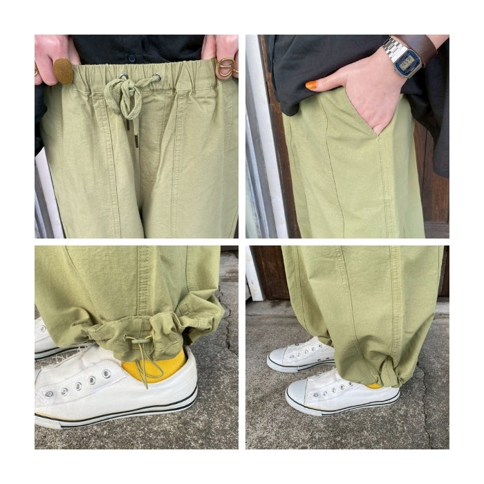 2007　裾ドロスト付きバルーンシルエットパンツ