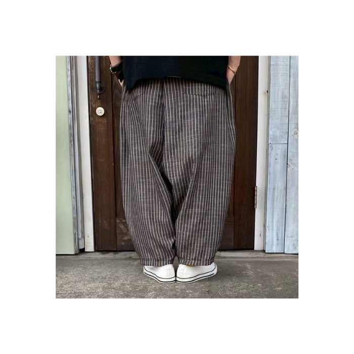 1381210　ストライプダボっとパンツ