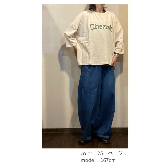 6646034　ピグメント加工ロゴワイドTEE