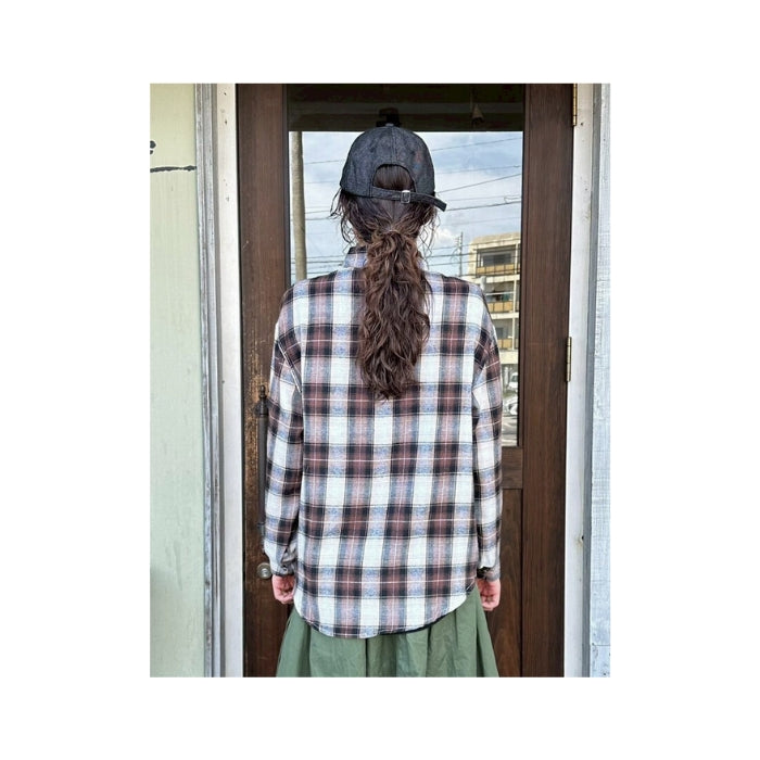 70614851　ビエラ起毛チェックシャツ
