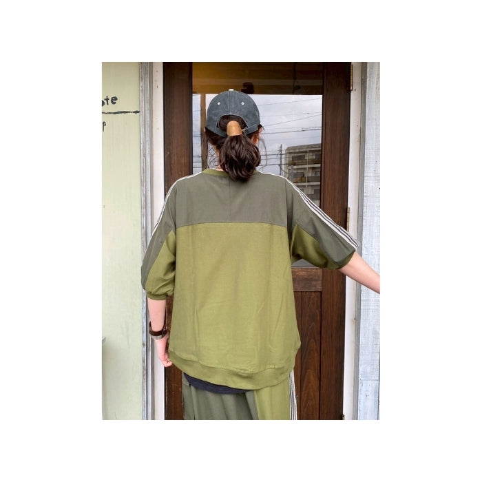 261043　シルケットツイル前ポケトラックプルオーバー
