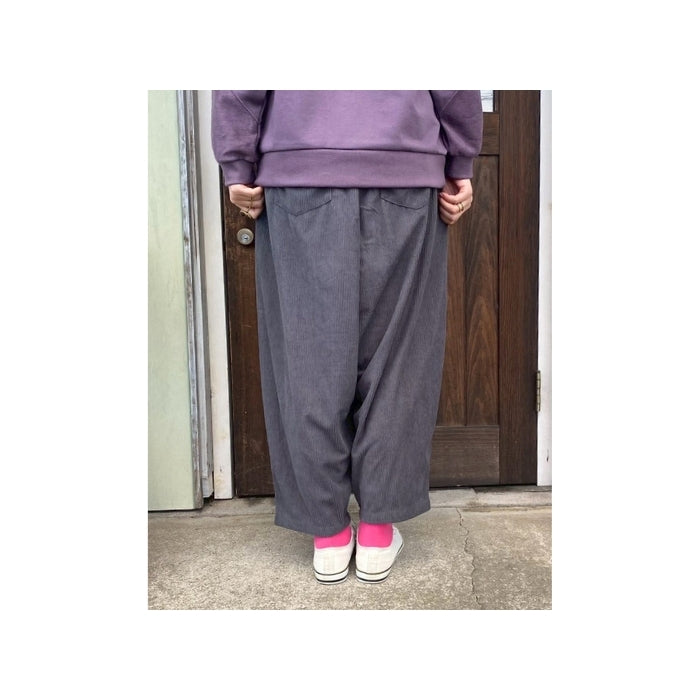 1742667　柔らかコーデュロイダボっとパンツ