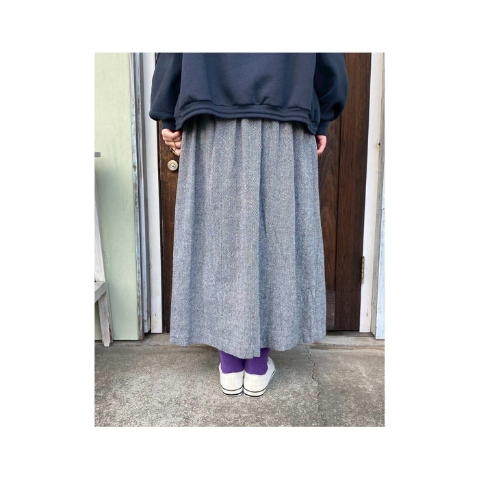 8518　ヘリンボーンフレアスカート