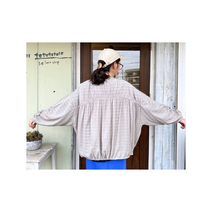 261031　シアーモモンガジップブルゾン