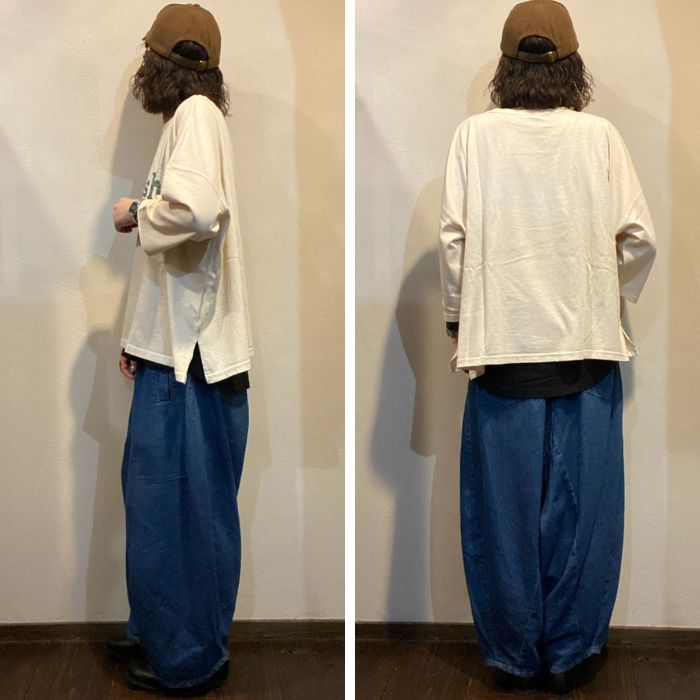 6646034　ピグメント加工ロゴワイドTEE