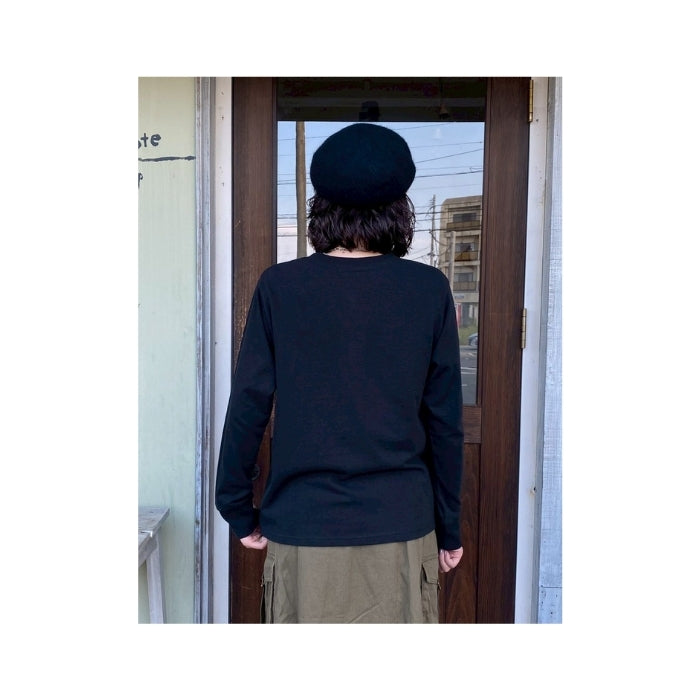 4371　クルーネック長袖無地プルオーバー