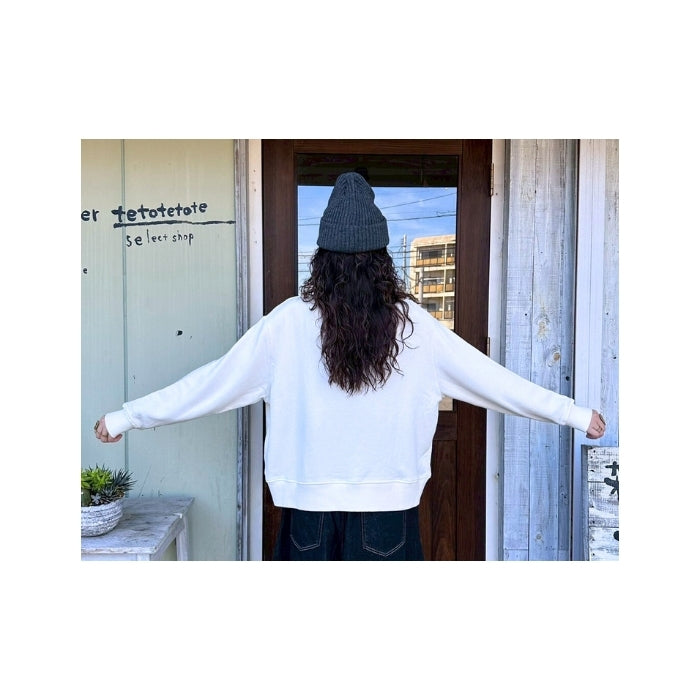 1228　コットン裏毛ロゴ入りプルオーバー