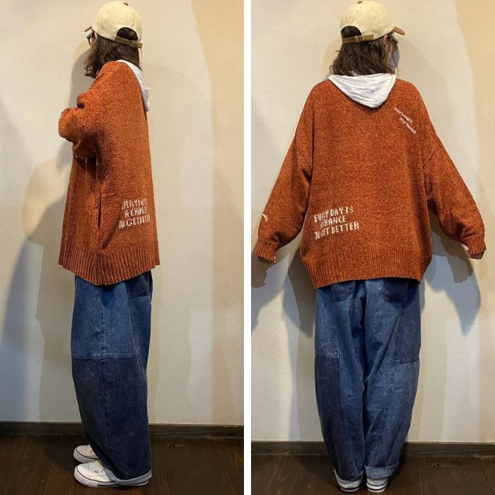 263000　ランダムロゴVカーデ